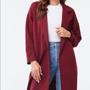 Forever 21 | FRENCH TERRY TRENCH COAT